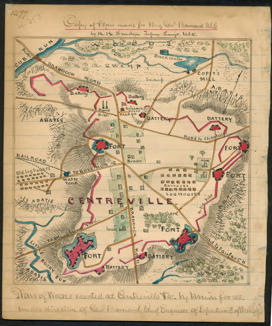 centreville virginia civil war map
